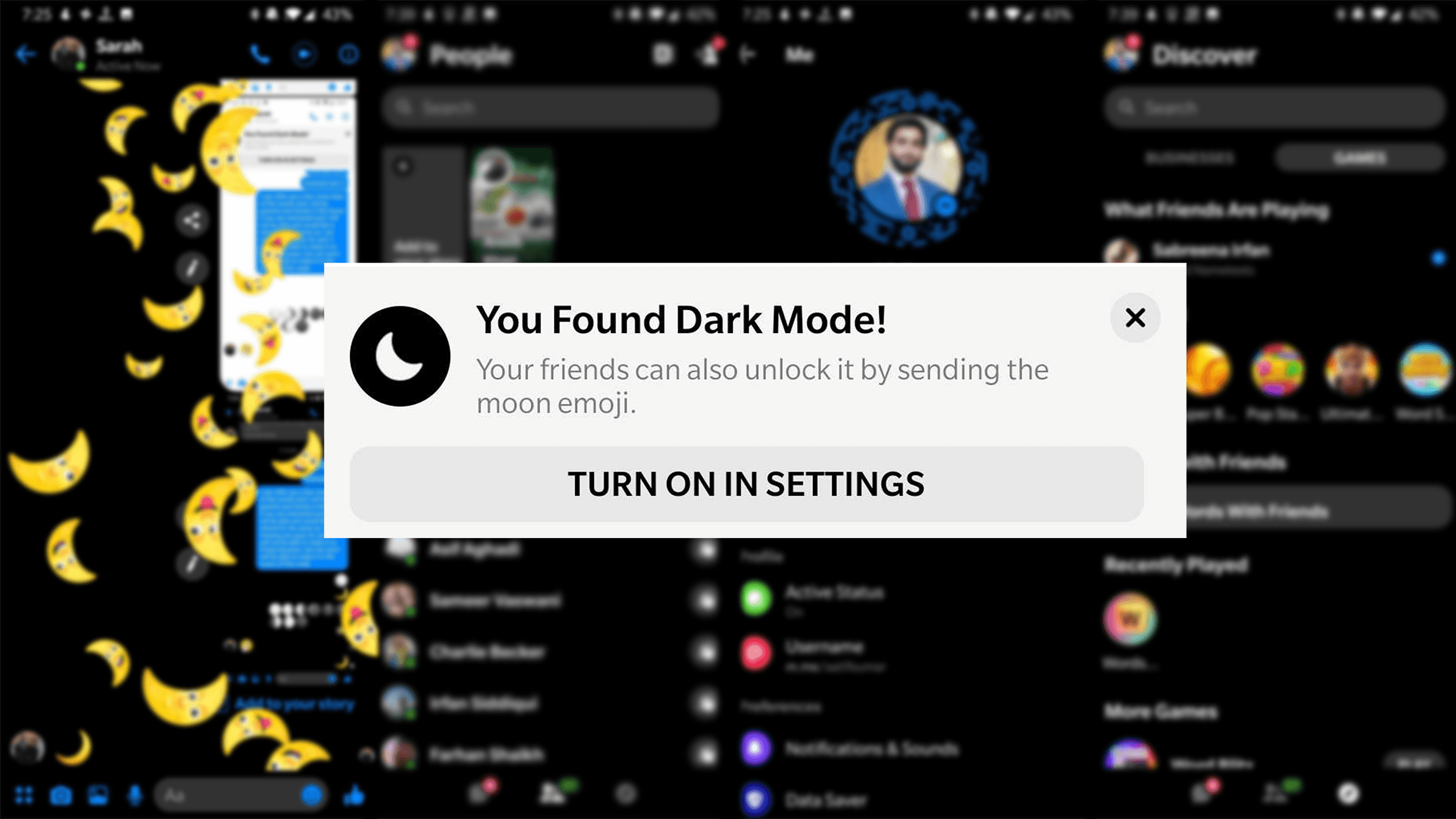 Android Facebook Dark Mode